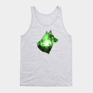 Green Wolf Tank Top